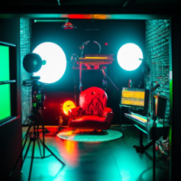 Interior design of recording studio
